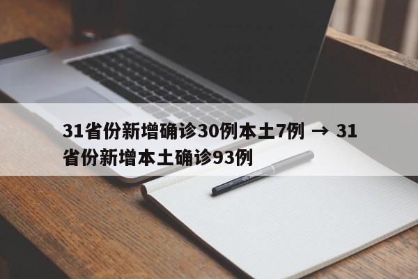 31省份新增确诊30例本土7例 → 31省份新增本土确诊93例